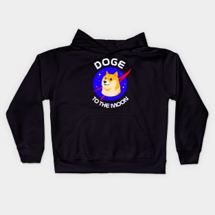 Doge to the Moon! Kids Hoodie